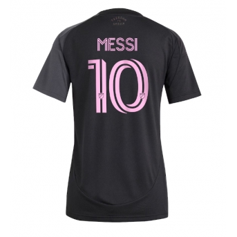 Inter Miami Lionel Messi #10 Maglia Gara Trasferta Repliche 2025-26 Donna Maniche Corte